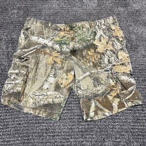 Realtree Edge George Mens Cargo Shorts Size 42 Camo Hunting Outdoor Stretch
